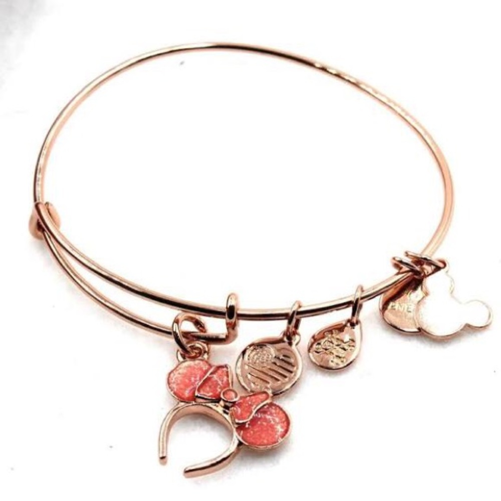 Alex and Ani Rose Gold Minnie Ears Bracelet